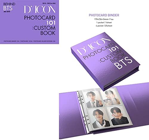 BTS Dicon Photocard 101: ספר מותאם אישית מאחורי BTS מאז 2018 [כולל שרוול פוטו -קארד BTS אקראי ושרוול פוטו]